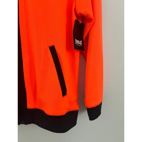 Everlast NWT Sport Jacket Bright Orange Boys Size L 10/12 - Picture 4 of 5